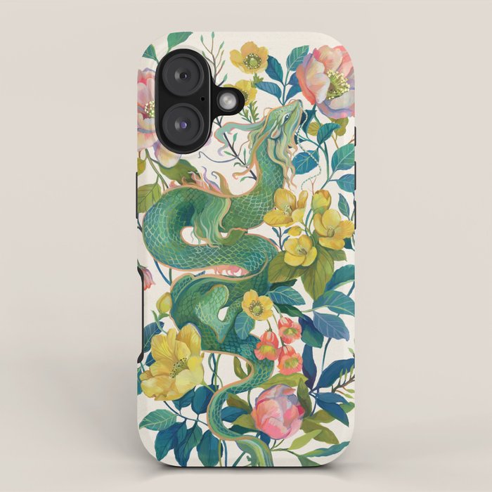 Floral Dragon iPhone Case Gallery Image 1