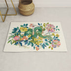 Floral Dragon Rug Gallery Image 1