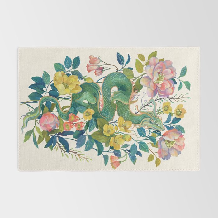 Floral Dragon Rug Gallery Image 2