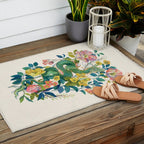 Floral Dragon Outdoor Rug Gallery Image 2