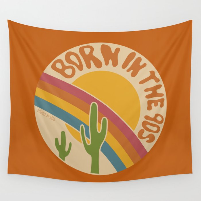 Born in the 90s Wall Tapestry Gallery Image 1