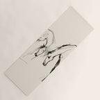 Two Horses - Minimal Line Drawing Yoga Mat Gallery Image 1