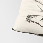 Two Horses - Minimal Line Drawing Pillow Sham Gallery Image 4