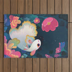 Flower guppy Outdoor Rug Gallery Image 1