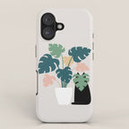 Cat and Plant 21: Leaf Me Alone iPhone Case Gallery Image 1