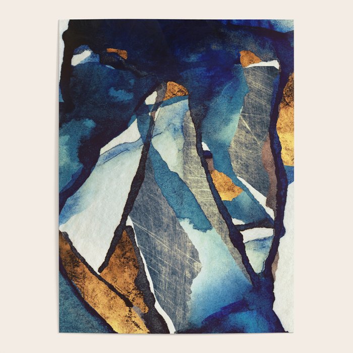 Cobalt Abstract Poster Gallery Image 1