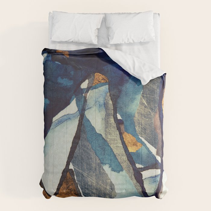 Cobalt Abstract Comforter Gallery Image 6