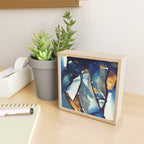 Cobalt Abstract Mini Art Print Gallery Image 2