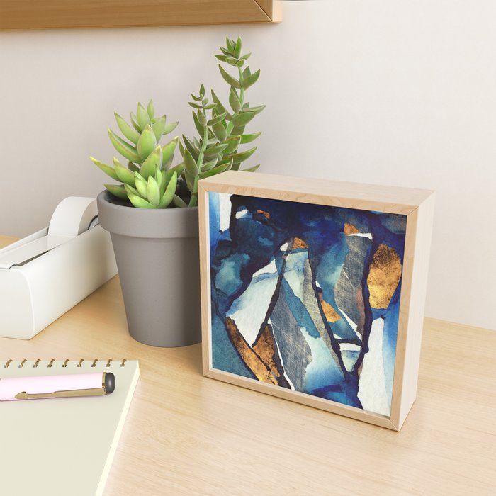 Cobalt Abstract Mini Art Print Gallery Image 2