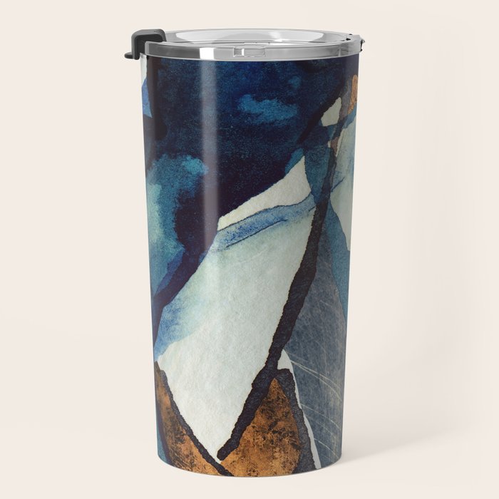 Cobalt Abstract Travel Mug Gallery Image 3