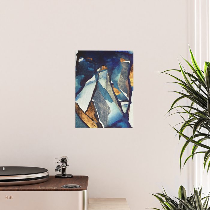 Cobalt Abstract Poster Gallery Image 2