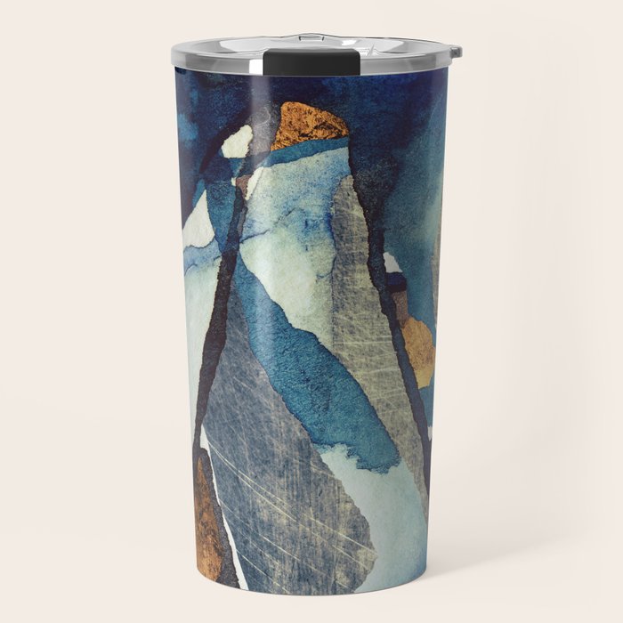 Cobalt Abstract Travel Mug Gallery Image 1