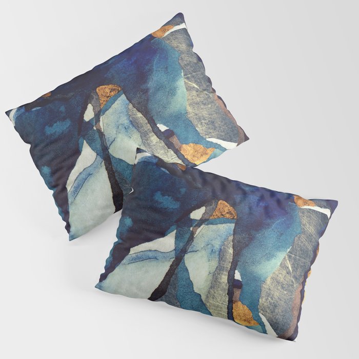 Cobalt Abstract Pillow Sham Gallery Image 3