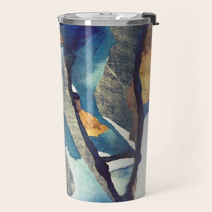 Cobalt Abstract Travel Mug Gallery Image 2