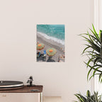 Monterosso Al Mare - Italy Europe Travel Photography - Summer Holiday Beach Umbrella Photo Art Print - Coastal Getaway Poster Gallery Image 2