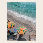 Monterosso Al Mare - Italy Europe Travel Photography - Summer Holiday Beach Umbrella Photo Art Print - Coastal Getaway Poster Gallery Image 4