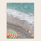 Monterosso Al Mare - Italy Europe Travel Photography - Summer Holiday Beach Umbrella Photo Art Print - Coastal Getaway Notebook Gallery Image 4