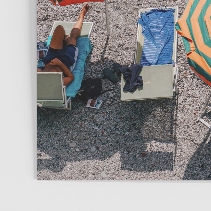 Monterosso Al Mare - Italy Europe Travel Photography - Summer Holiday Beach Umbrella Photo Art Print - Coastal Getaway Poster Gallery Image 3