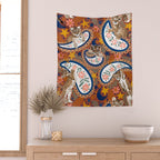Celestial Sunset Leopard Cubs Wall Tapestry Gallery Image 2