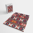 Kazak  Antique Southwest Caucasus Kilim Print Jigsaw Puzzle Gallery Image 2