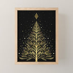 Christmas Night Tree-Glowing Mini Art Print Gallery Image 1