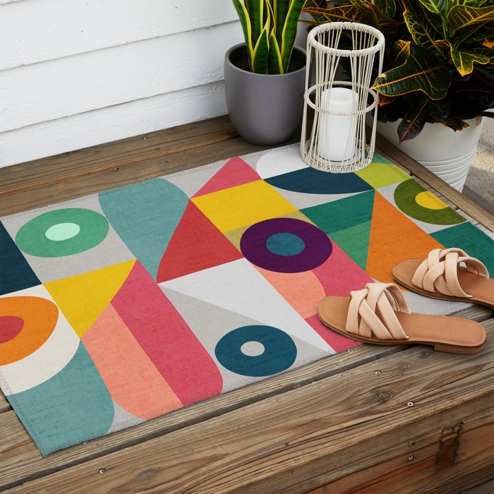 Tick Tock Machine Outdoor Rug Gallery Image 2