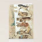 'Carol Singing Cats' Funny Vintage Christmas Louis Wain Stationery Card Gallery Image 2