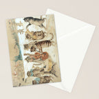 'Carol Singing Cats' Funny Vintage Christmas Louis Wain Stationery Card Gallery Image 2