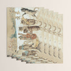 'Carol Singing Cats' Funny Vintage Christmas Louis Wain Wrapping Paper Gallery Image 3