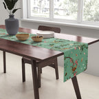 Monkey World Green Table Runner Gallery Image 2