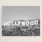 Hollywood Sign Black and White Jigsaw Puzzle Gallery Image 1