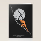 One Must Imagine Sisyphus Happy - Illustration - Albert Camus Quote Stationery Card Gallery Image 2