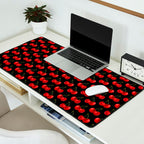 Y2K Cherries - Black Pattern Large Desk Mat Gallery Image 2