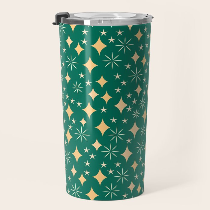 Christmas Lights pattern Travel Mug Gallery Image 3