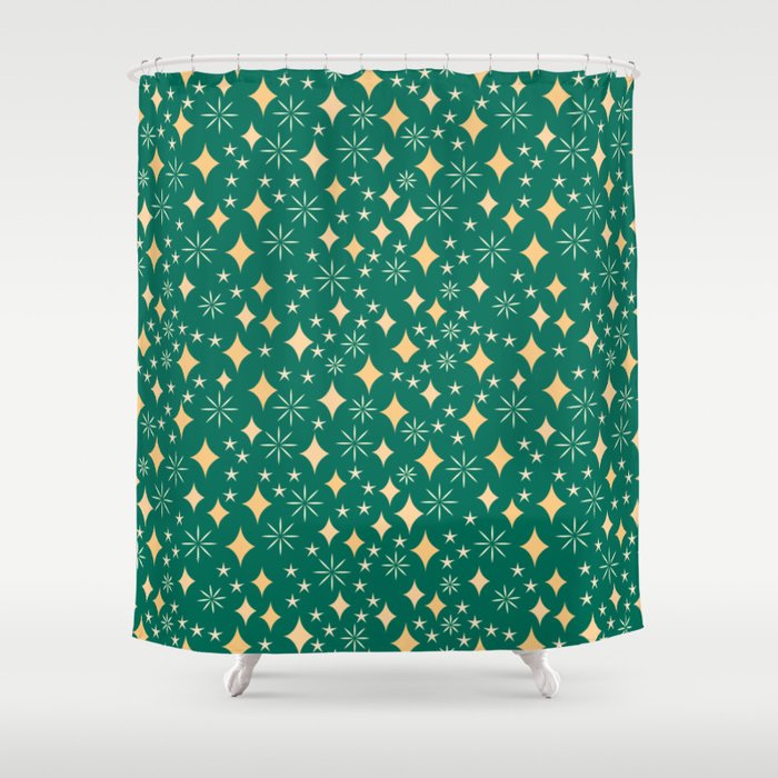 Christmas Lights pattern Shower Curtain Gallery Image 1