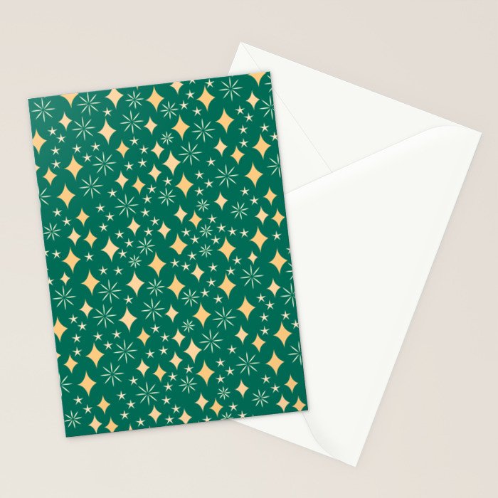 Christmas Lights pattern Stationery Card Gallery Image 2