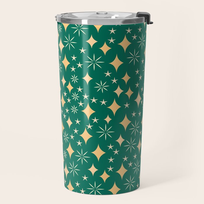 Christmas Lights pattern Travel Mug Gallery Image 2