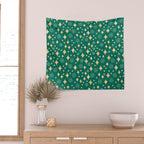 Christmas Lights pattern Wall Tapestry Gallery Image 2