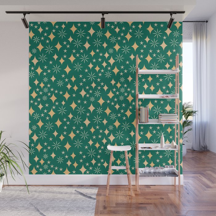 Christmas Lights pattern Wall Mural Gallery Image 1