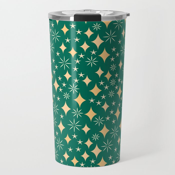 Christmas Lights pattern Travel Mug Gallery Image 1