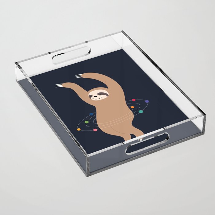 Sloth Galaxy Acrylic Tray Gallery Image 1