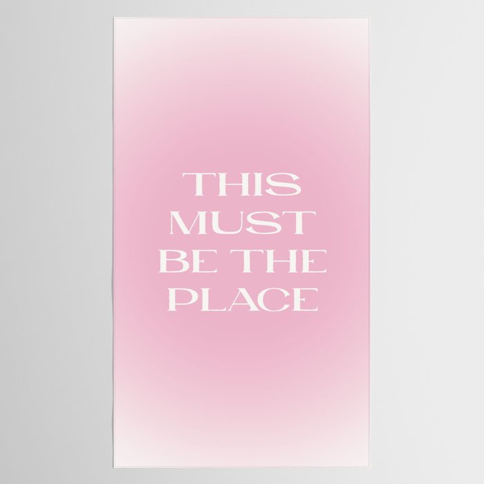 This Must Be The Place Pink Gradient Tablecloth Gallery Image 2