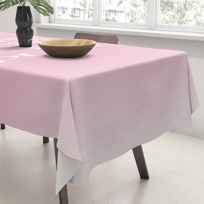 This Must Be The Place Pink Gradient Tablecloth Gallery Image 3