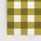 Mustard Olive Gingham Check Poster Gallery Image 3