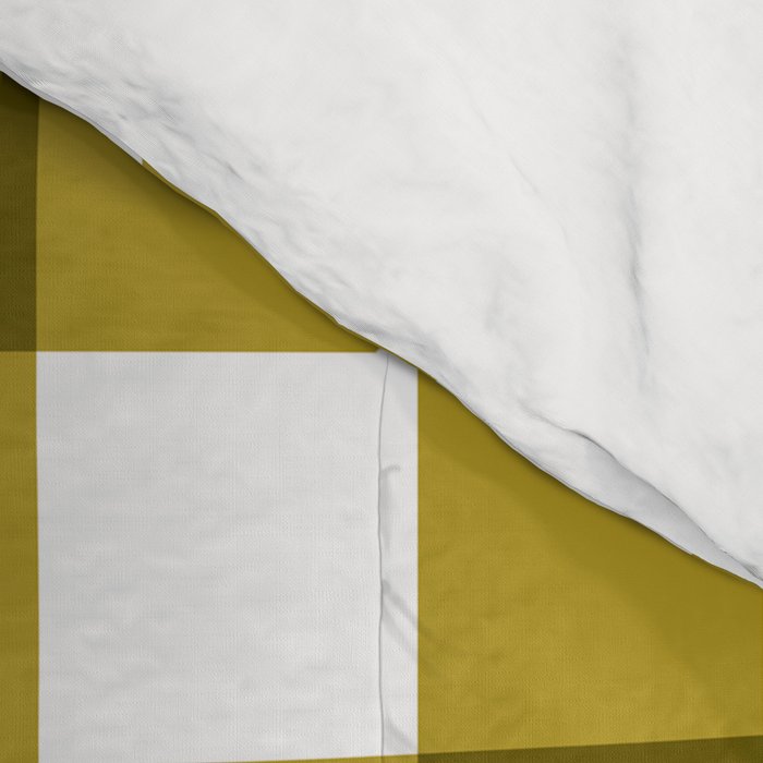 Mustard Olive Gingham Check Comforter Gallery Image 4