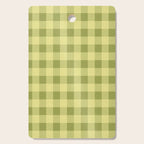 Gingham Large Lime Green Cutting Board Gallery Image 1