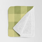 Gingham Large Lime Green Throw Blanket Gallery Image 3