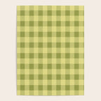 Gingham Large Lime Green Poster Gallery Image 4