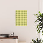 Gingham Large Lime Green Poster Gallery Image 2