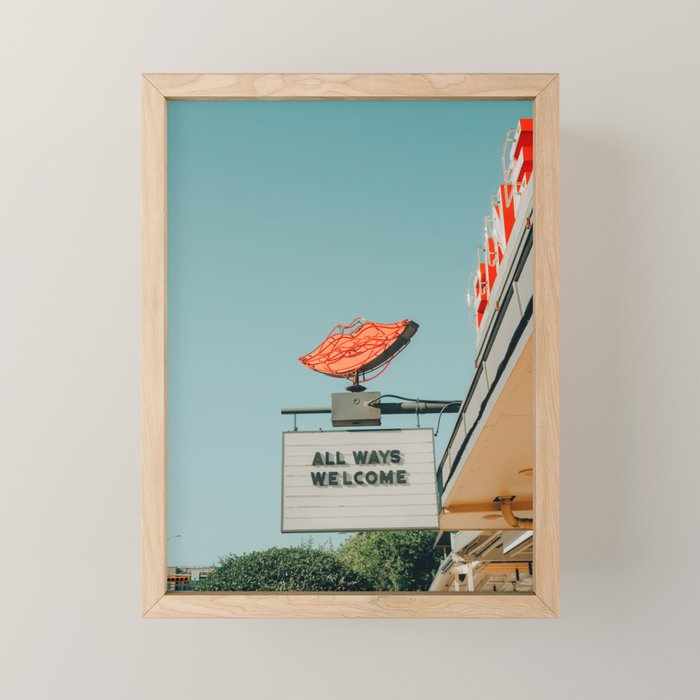 All Ways Welcome Vertical Print Mini Art Print Gallery Image 1